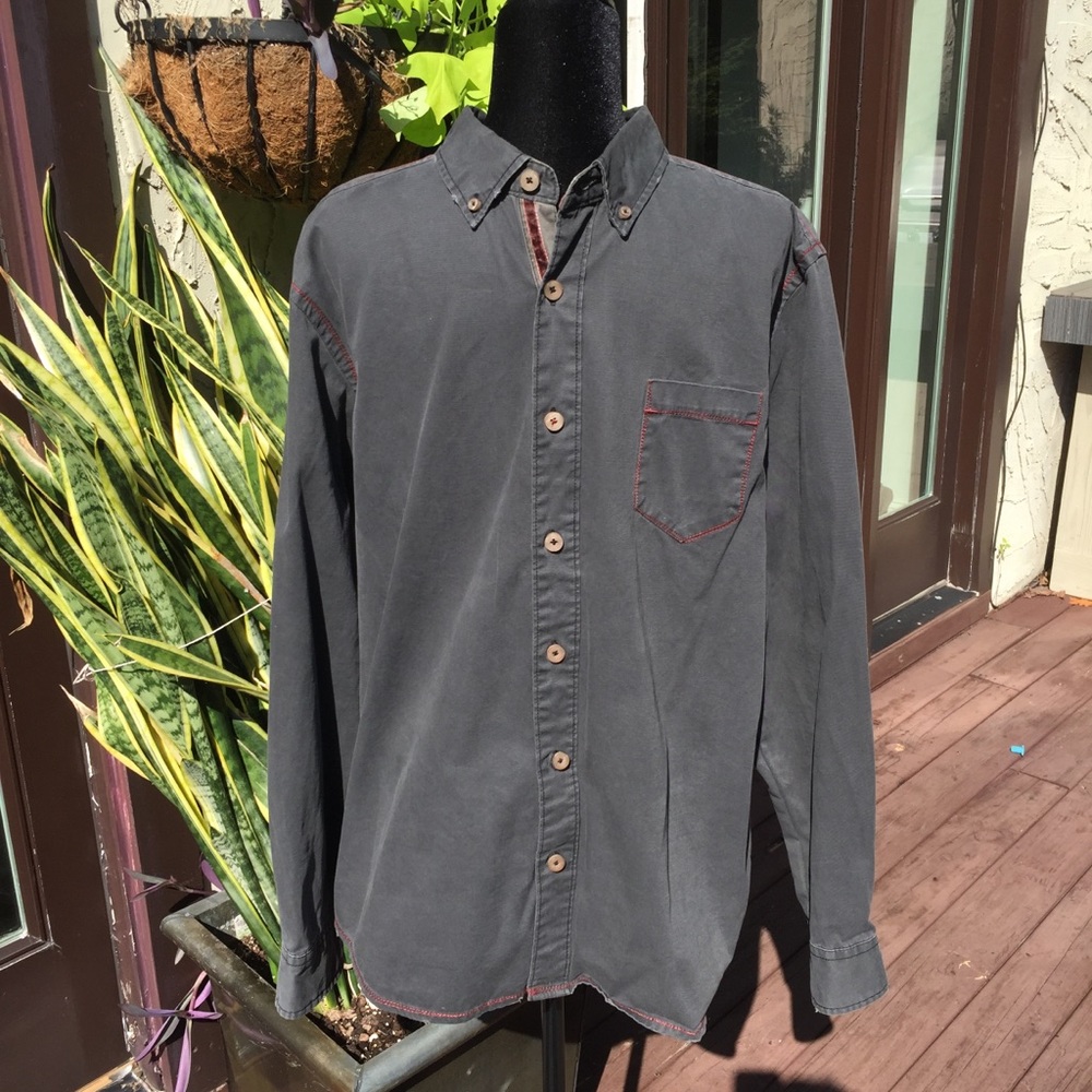 Men’s Distressed Jeremiah Button Down Shirt